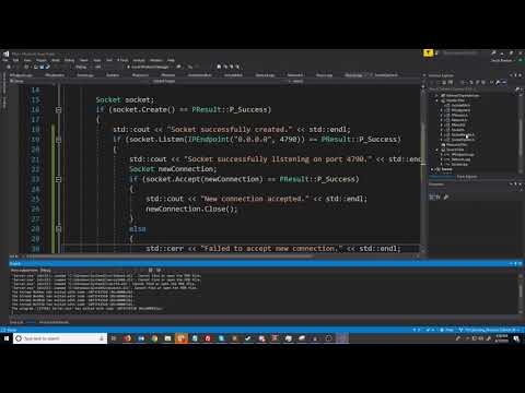 C++ Blocking Sockets Networking [Winsock] Tutorial 9: Accept & Connect