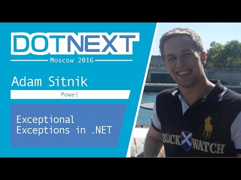 Exceptional Exceptions in .NET — Adam Sitnik