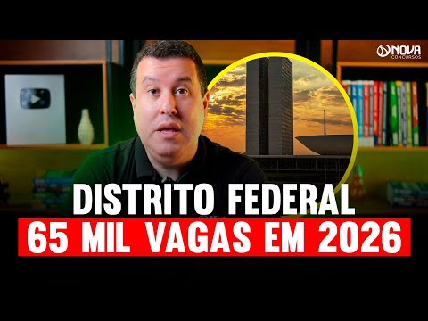 MAIS DE 65 MIL VAGAS PREVISTAS PARA O DISTRITO FEDERAL EM 2026 🔥