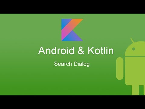 Android Kotlin Tutorial Search Dialog