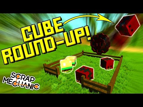 CRAZY CUBE HERDING CHALLENGE! - Scrap Mechanic Multiplayer Monday Ep55