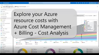 Explore your Azure costs with the Cost Analysis graph