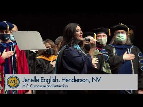 WGU 2022 Dallas Commencement - National Anthem Sang by Jenelle English