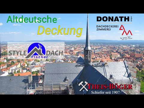 Altdeutsche Deckung in Bamberg - Schieferdecker aus Leipzig - Schieferdach vom Spezialisten