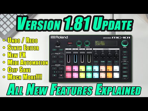 Roland MC-101 : Version 1.81 Update // ALL New Features Explained!