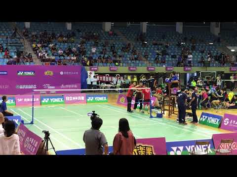 許仁豪VS楊智傑 107年全國羽球團體錦標賽  土地銀行A VS 亞柏A 冠軍賽  男甲團第二點 第二場