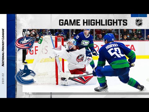 Blue Jackets @ Canucks 12/14/21 | NHL Highlights