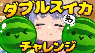【スイカゲーム】ダブルスイカを作らないと家族がどうなるか分かりません【max3636点】