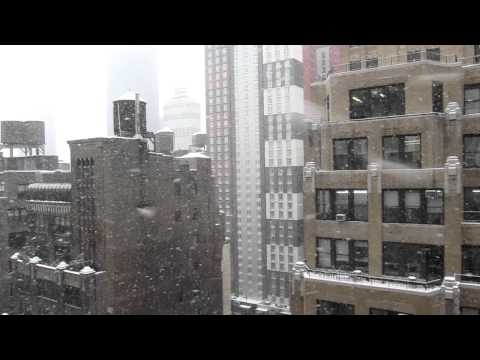 Big Fluffy Snow in NYC - January, 25th 2011
