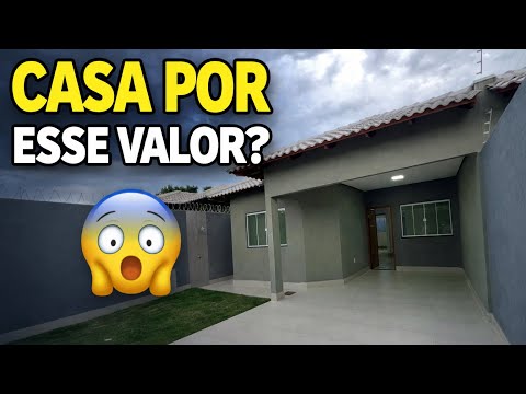 CASA NOVA EM FORMOSA GOIÁS POR MENOS DE 280 MIL 😱 VOCÊ ACREDITARIA?
