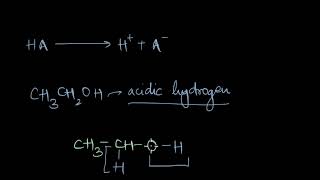 Why is methanol more acidic than ethanol | Acidic and Basic strength | Chemistry | Khan Academy