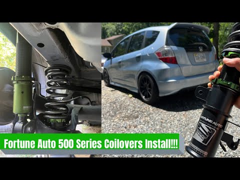 Honda Fit GE Fortune Auto Coilovers Install!