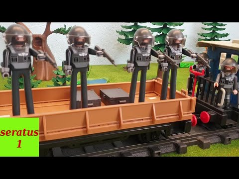 Der Zugüberfall Playmobil Film seratus1 stop motion SEK