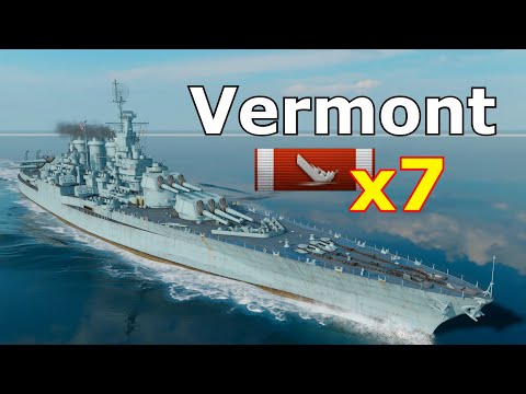 World of WarShips Vermont - 7 Kills 252K Damage
