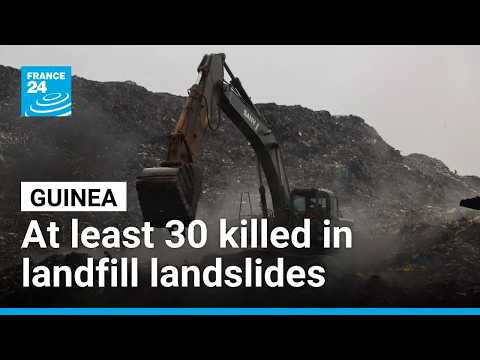 Guinea searches for survivors after landfill landslides kill 30