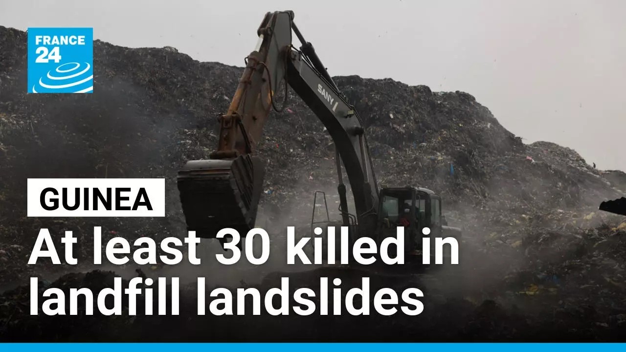 Guinea searches for survivors after landfill landslides kill 30 • FRANCE 24 English