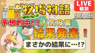 【牧場物語】キャラ人気投票結果発表！予想的中なるか！？【雑談生放送】【LIVE】