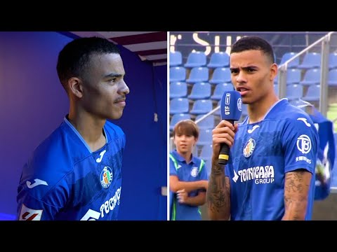 Mason Greenwood unveiled to Getafe fans following his loan move from Manchester United