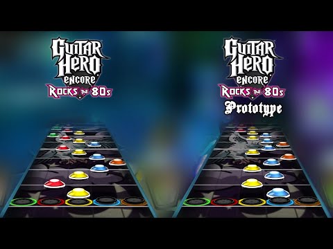 Guitar Hero 80's Prototype - "Play With Me" Chart Comparison
