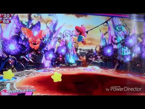 Kirby Star Allies Adeline and Ribbon vs Morpho Knight (zero two/Miracle Matter theme)