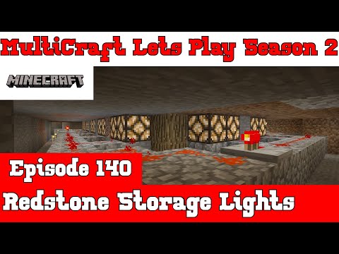 MultiCraft Minecraft Lets Play S2 :: Redstone Storage Lights :: E140