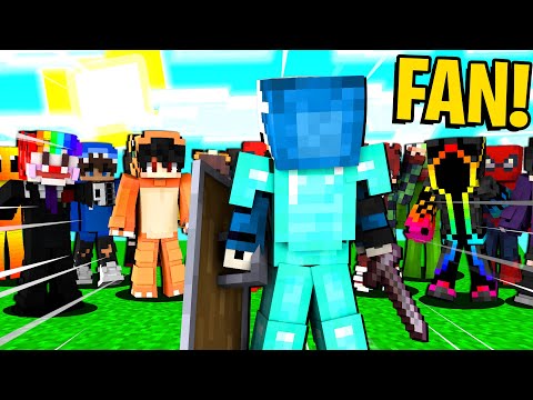 I CHALLENGED 100 FANS TO A DUEL - MINECRAFT ITA