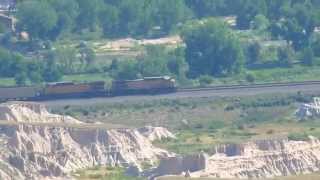 preview picture of video 'Union Pacific from Scotts Bluff, Nebraska'