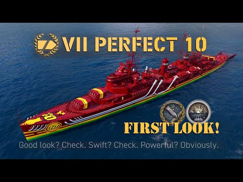 Perfect 10 - Tier 7 Premium Cruiser First Look! | World of Warships Legends