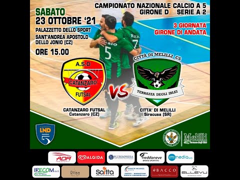 ASD Catanzaro Futsal - Città di Melilli 1-3 Sintesi Futsal Serie A2 Girone D 3° Giornata