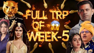 Download lagu FULL TRP of Week 5 : The 50, Mr Mrs Parshuram, Seher Rises | Star Plus Colors Sony SAB Zee TV mp3