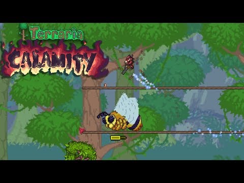 Terraria Calamity Revisited – RUMBLE WITH THE BUMBLE! Queen Bee Strikes – Ep 18