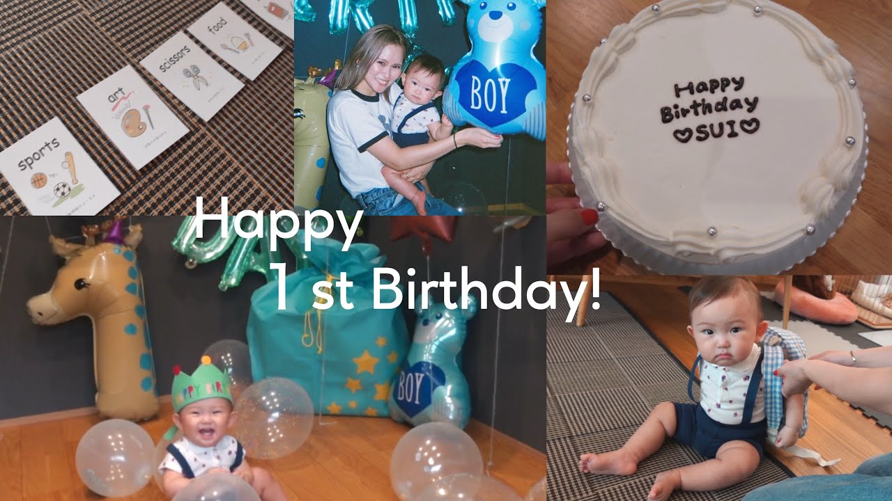【vlog】祝！1歳になりました👶🏼㊗️🎂✨！一升米/選び取り/最近の離乳食メニュー