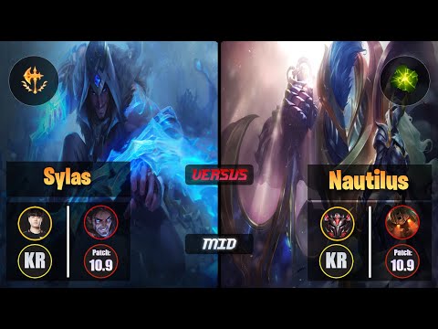 Tempt SYLAS (Mid) [Conqueror] VS NAUTILUS - Grandmaster KR Patch 10.9