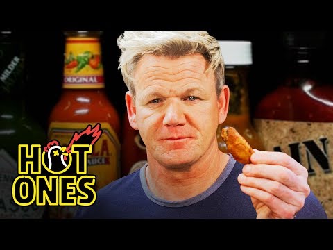 Gordon Ramsay Savagely Critiques Spicy Wings | Hot Ones Video