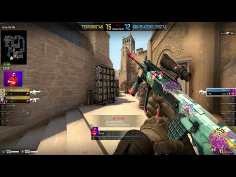 CS:GO - MIRAGE: CLUTCH 4x1 AUG+AWP