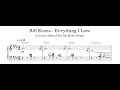 Bill Evans - Ev'rything I Love - Piano Transcription (Sheet Music in Description)