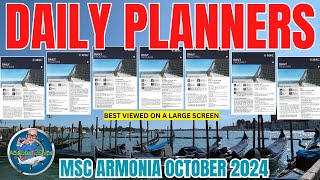 MSC Armonia: Daily Planners 2024 (7 DAYS!)