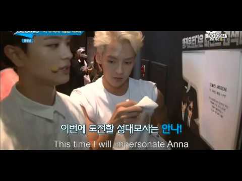 [ENGSUB] 141023 Mcountdown Begins BTOB CUT (with Sungjae's Frozen Anna)