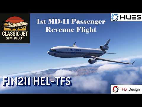 FINNAIR MD 11 First Passenger Revenue Flight  Helsinki to Tenerife  TFDi MD 11