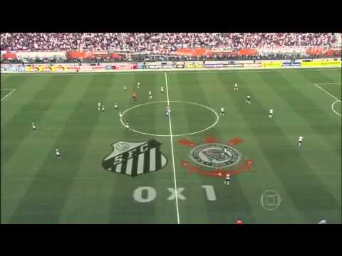 Corinthians 2 x 1 Santos Jogo de ida Final Campeonato Paulista 2013