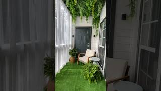 This apartment balcony makeover 🤩 #balconydecorideas #balconydecoration #gardenceiling