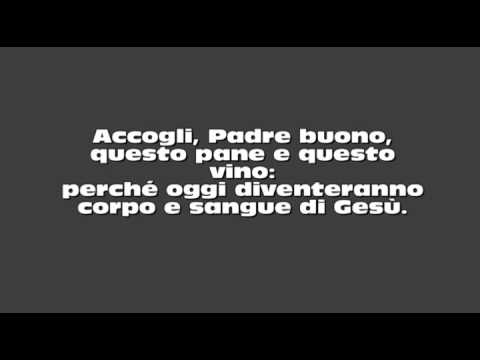 Canto liturgico Accogli Padre buono con testo