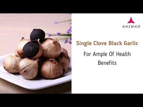 A grade single clove black garlic manufactured in india by a...