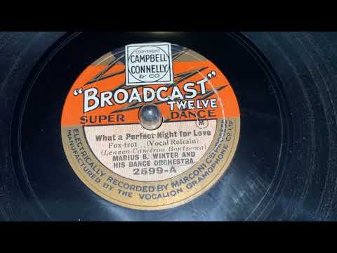 What A Perfect Night For Love - Al Bowlly & Marius B. Winter and his orchestra - HMV 203