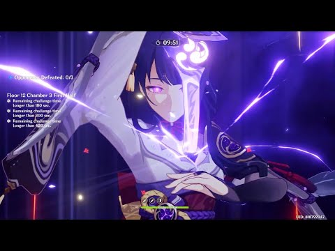 Raiden Shogun 10s clear | Spiral Abyss Floor 12-3-1