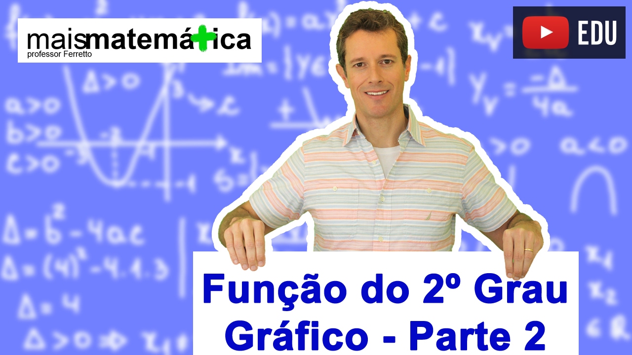 Função do Segundo Grau (Função Quadrática): Gráfico Parábola (Aula 6 de 9)