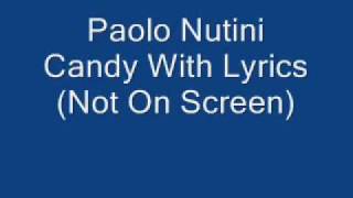 Paolo Nutini Candy With Lyrics