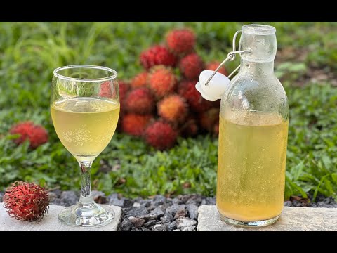 Homemade RAMBUTAN WINE with 11% of ALCOHOL