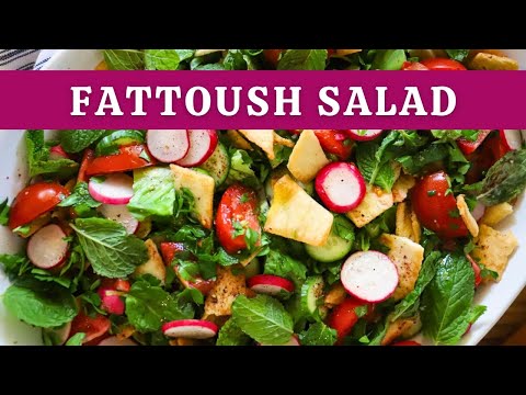 Authentic Fattoush Salad | Fresh, Healthy, Delicious 🥗