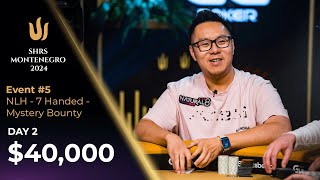 🔴 Triton Poker Series Montenegro 2024 - Event #5 40K NLH 7-Handed MYSTERY BOUNTY - Day 2